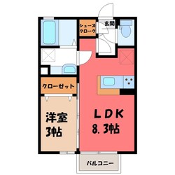 古河駅 徒歩16分 2階の物件間取画像